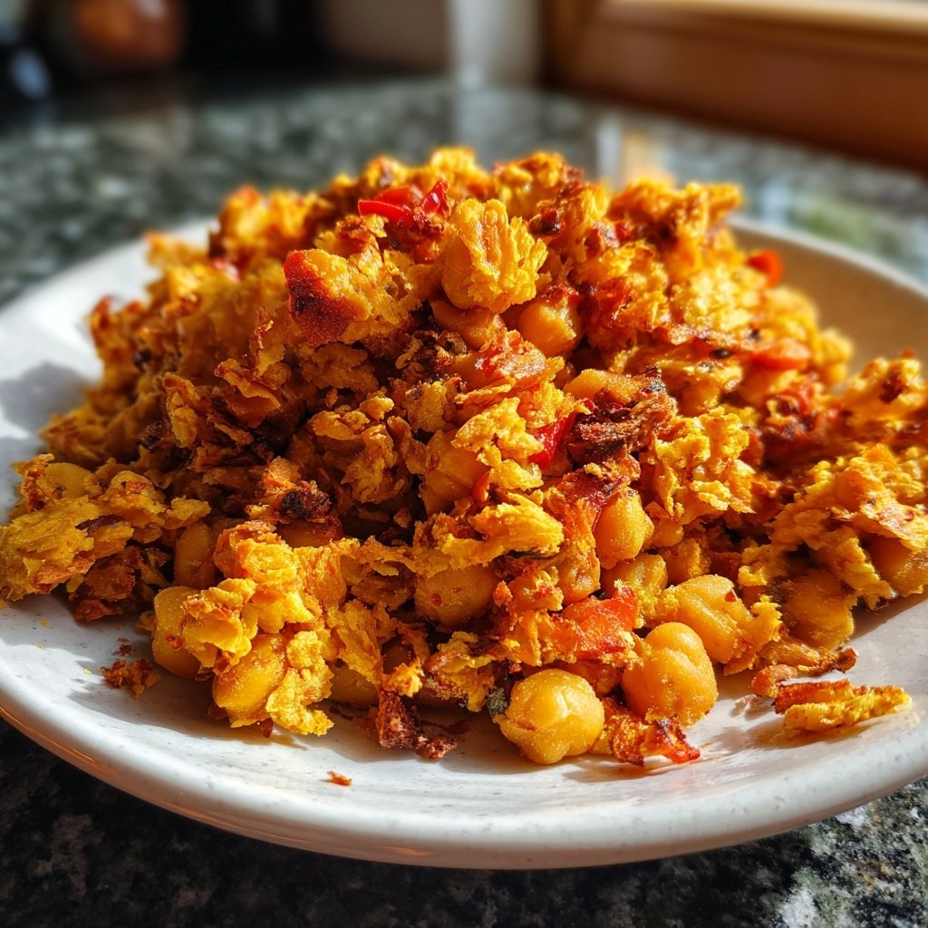 Knusprige Kichererbsen mit Paprika