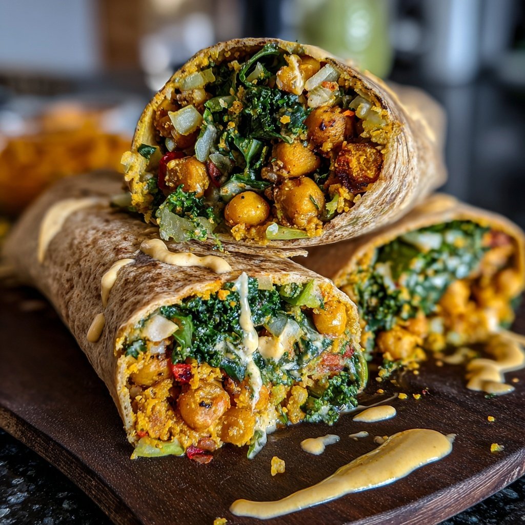 Knuspriger Kichererbsen Wrap