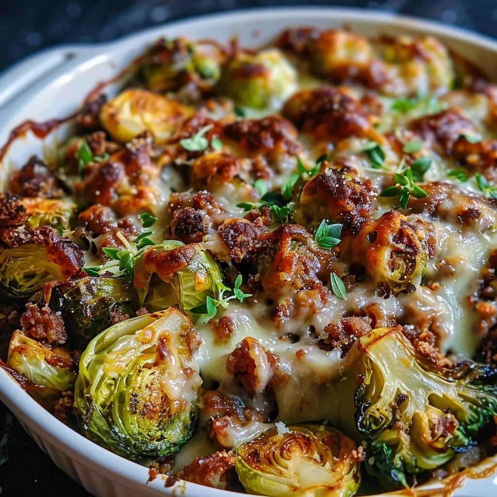 Rosenkohl Hack Auflauf