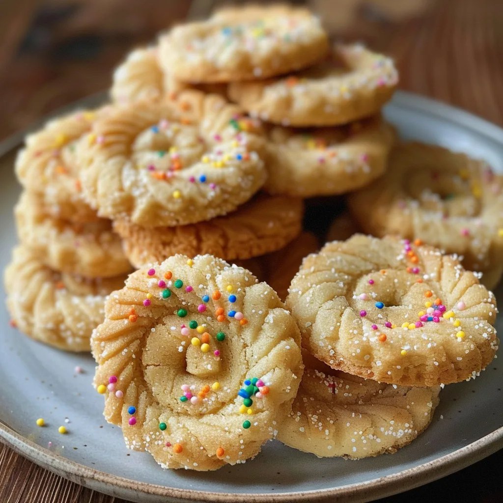 Spritzgebäck mit Marzipan