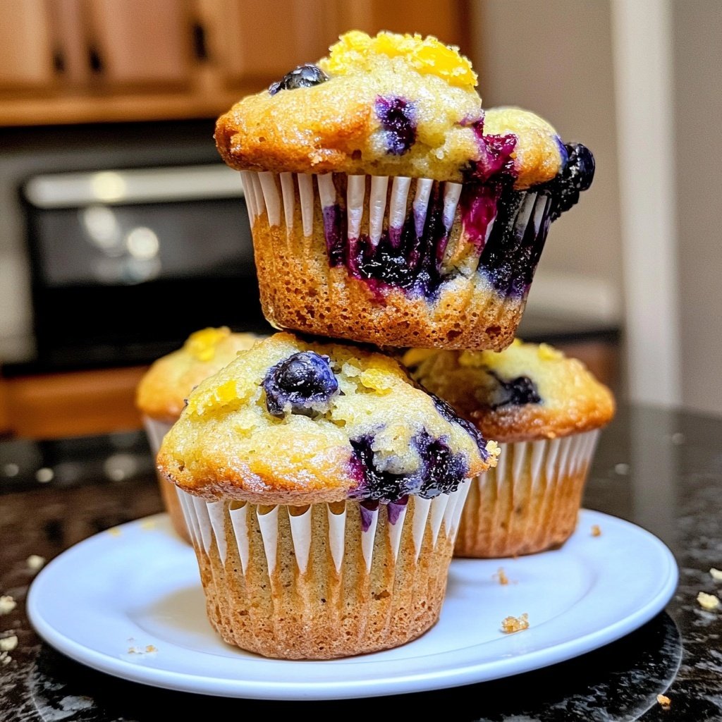 Meyer Zitronen Blaubeer Muffins