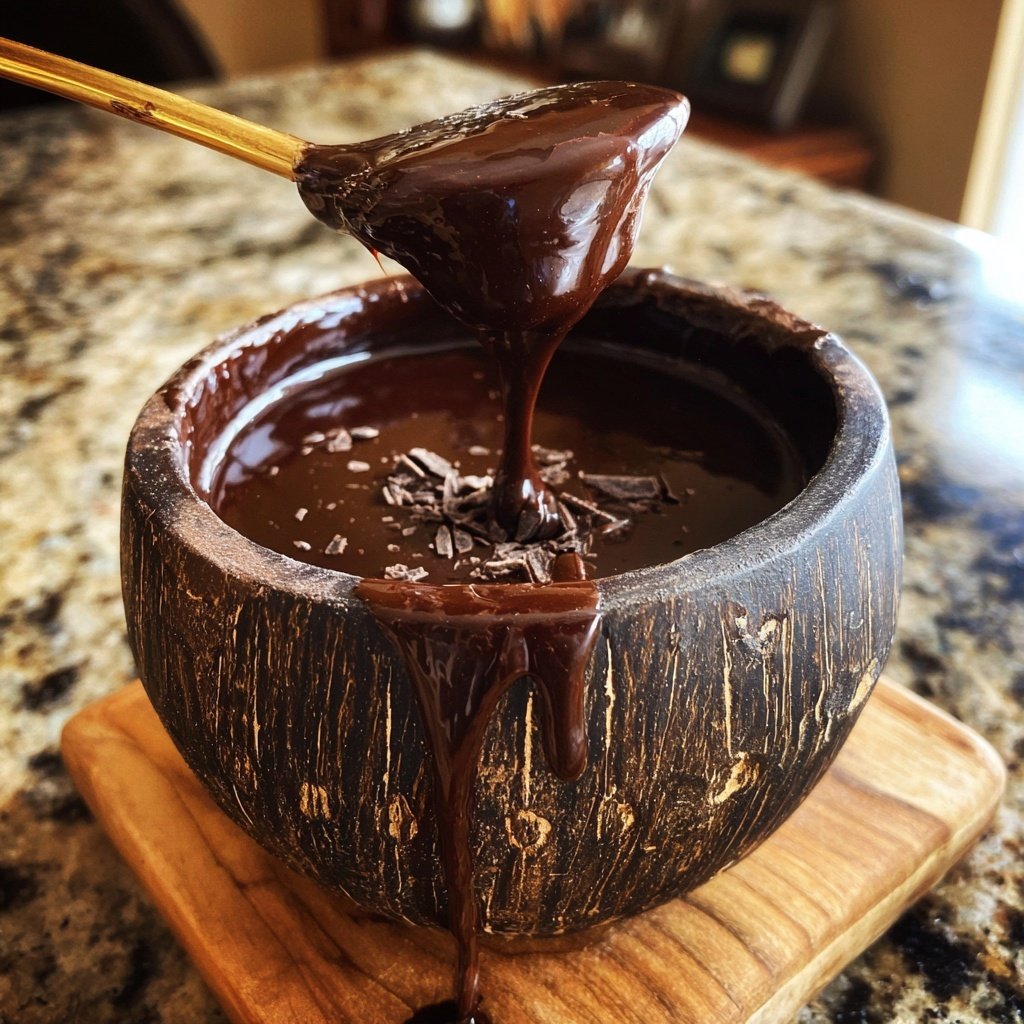 Würziges Chipotle Schokoladen Fondue