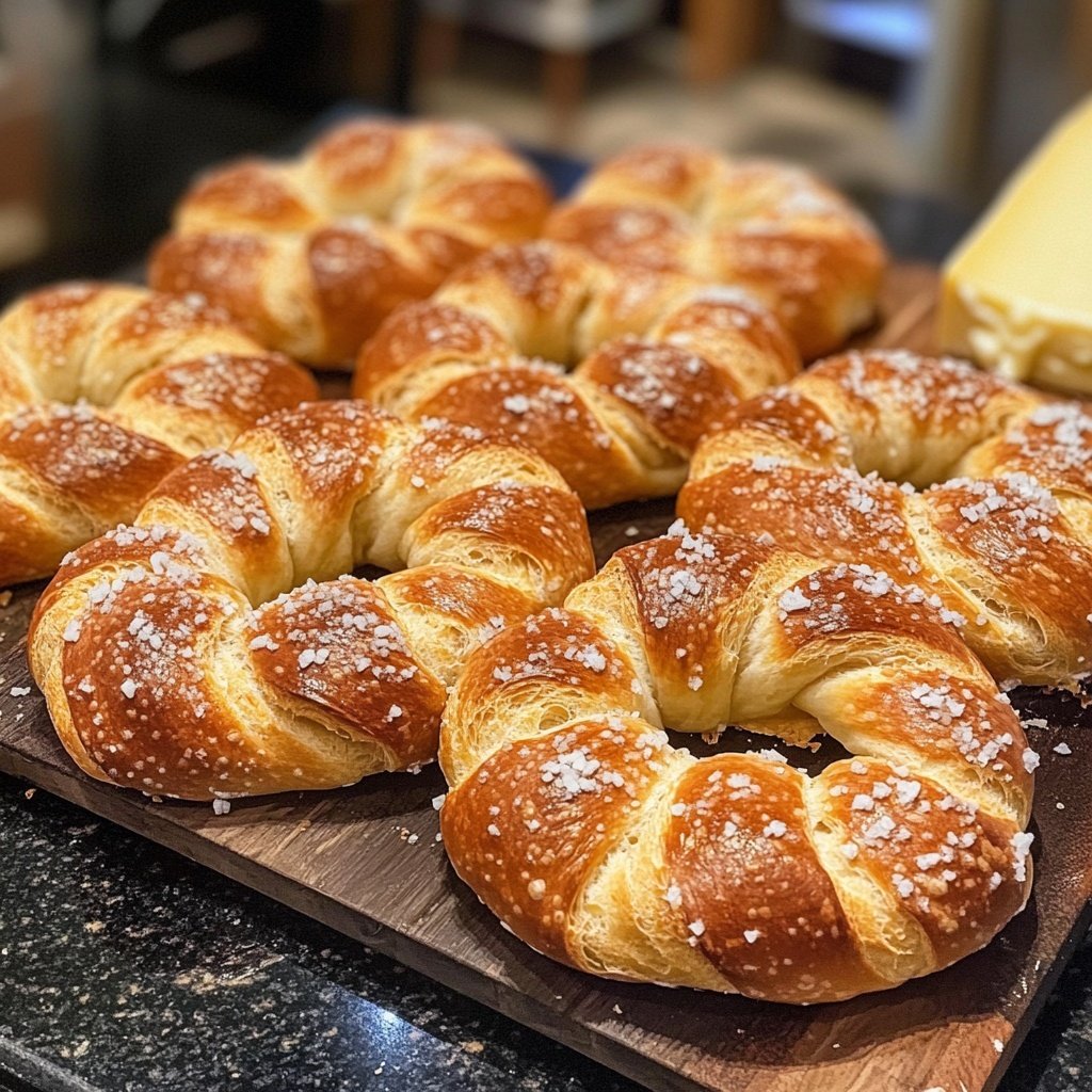 Hausgemachte weiche Brezeln