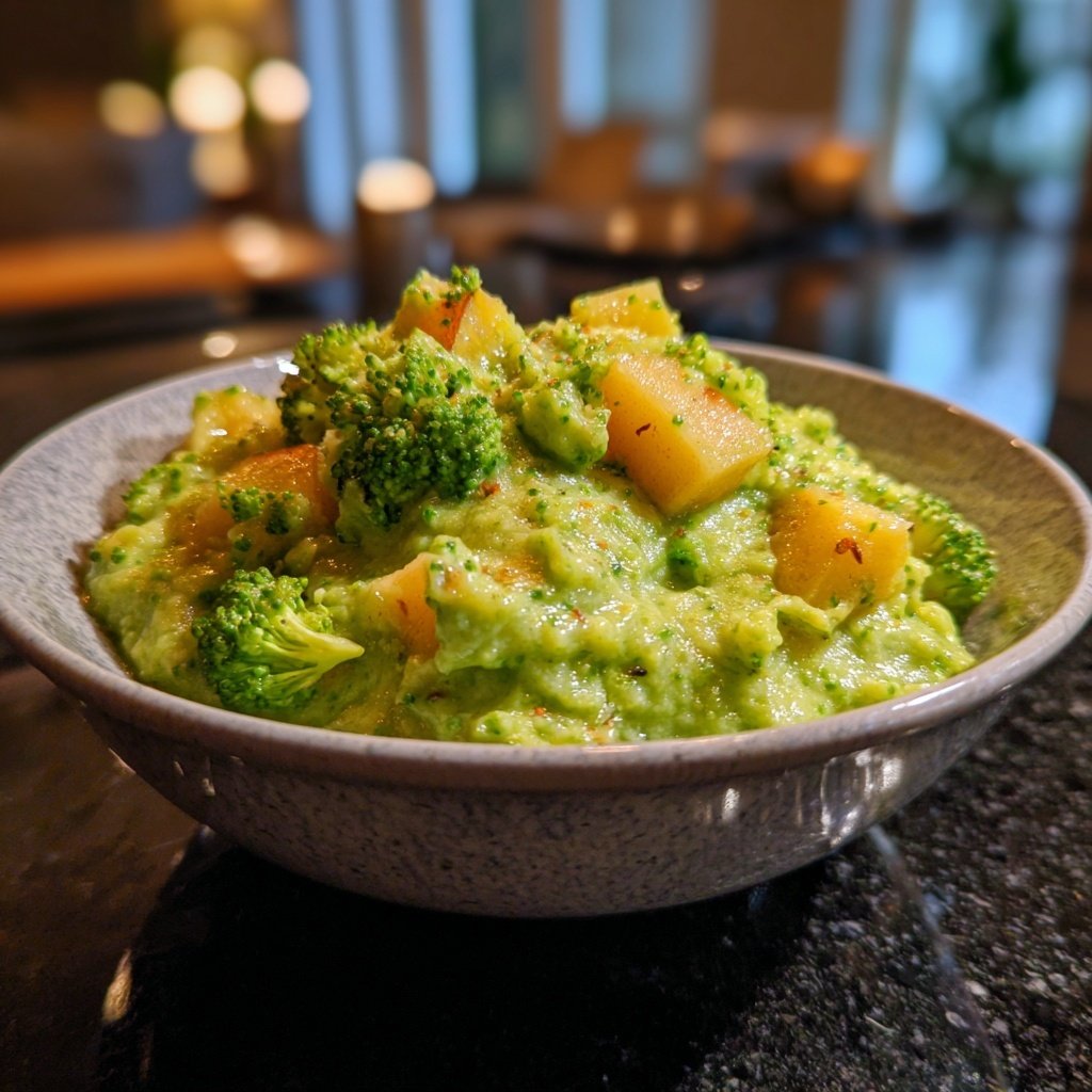 Brokkoli-Apfel-Püree für Kinder