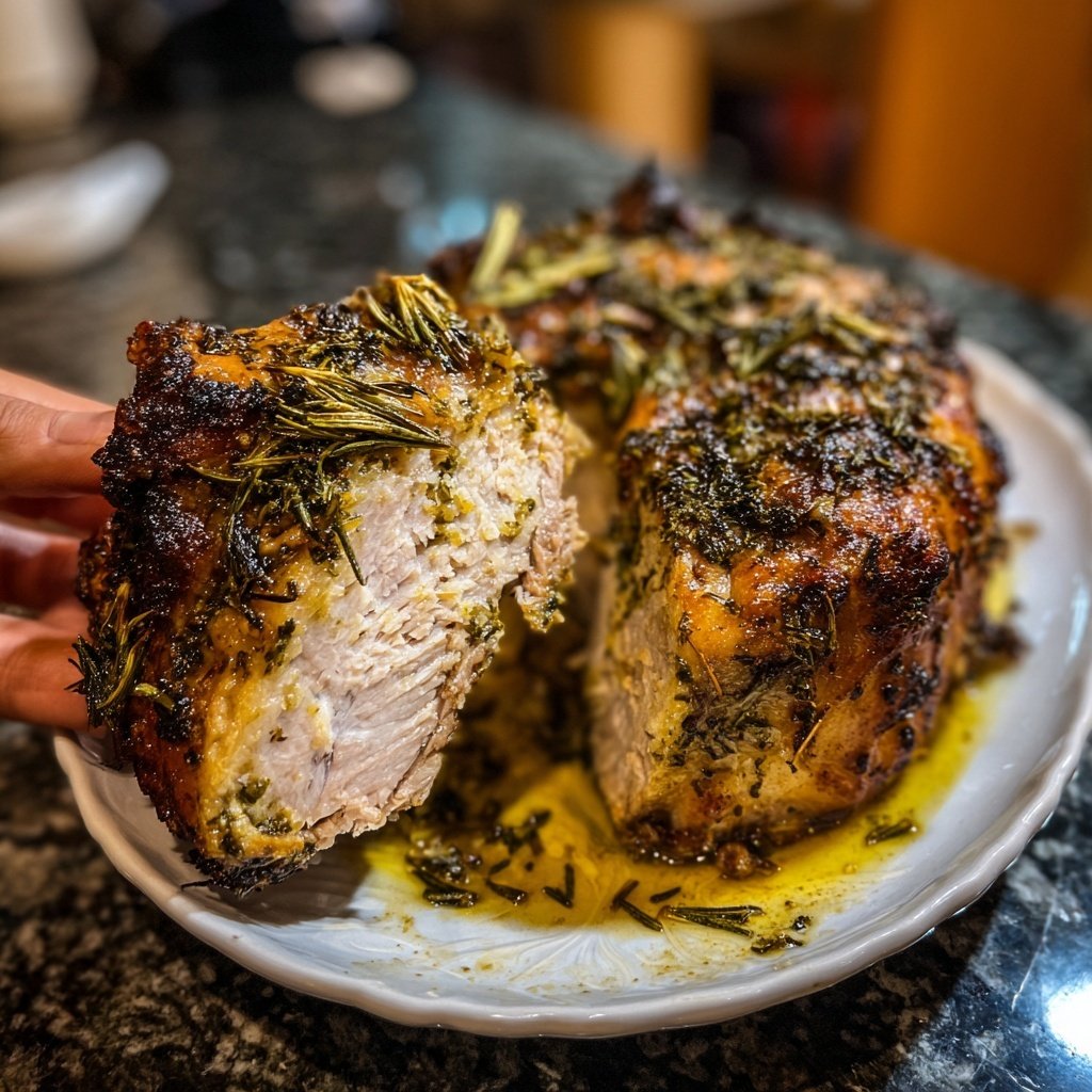 Geröstetes Lamm Rosmarinjus Minze