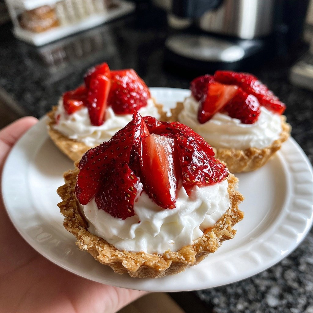 Mini Erdbeer-Törtchen mit Sahne