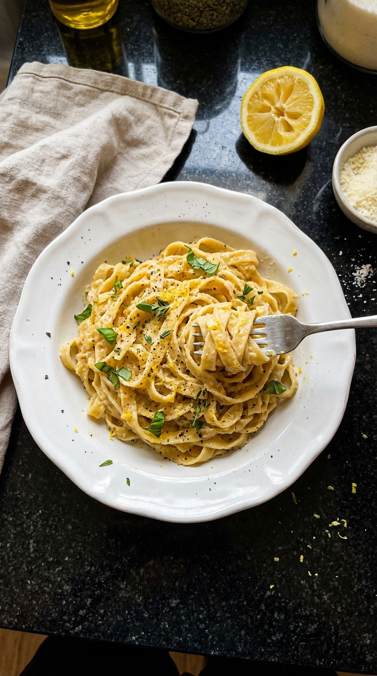 Würziges Limoncello Pastagericht