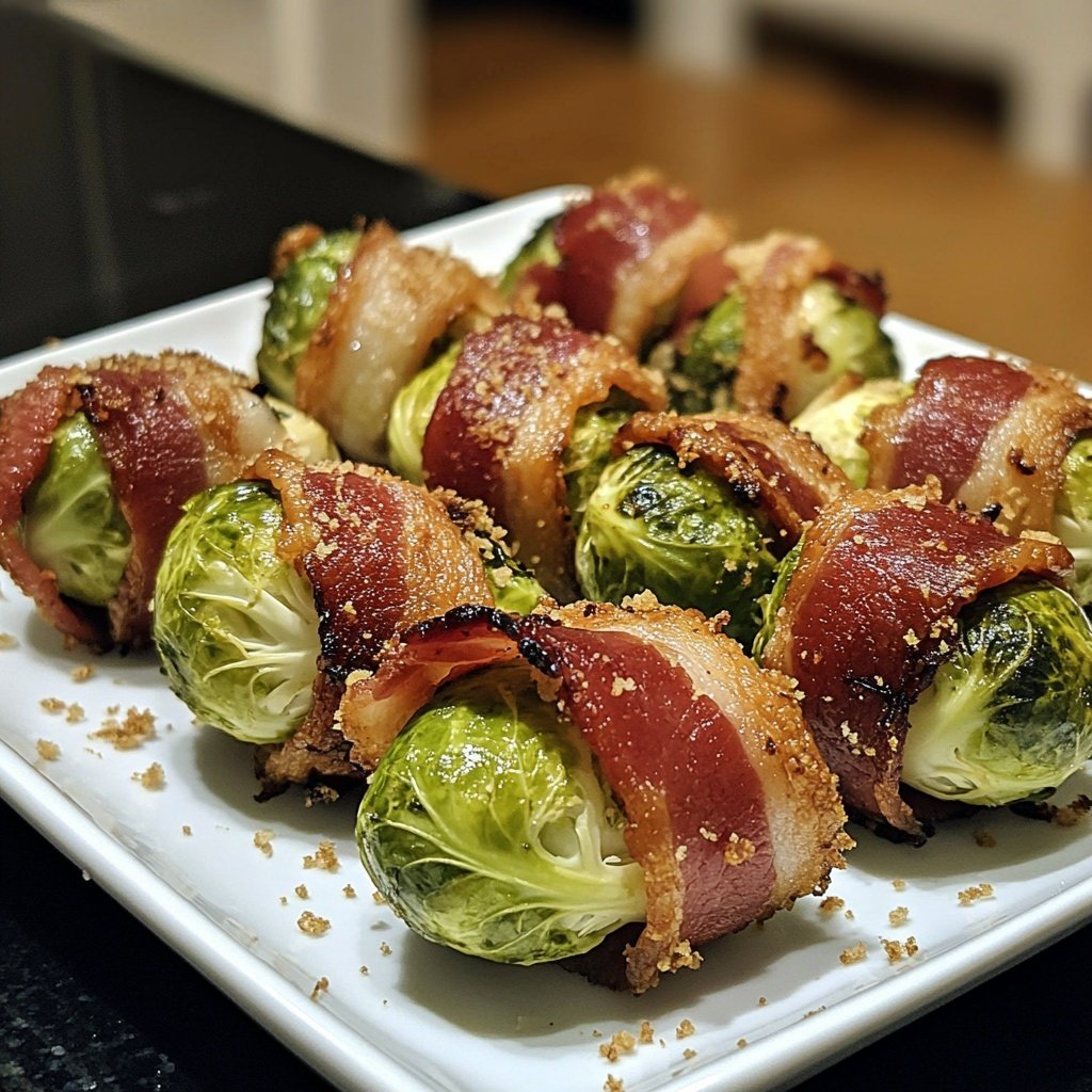 Rosenkohl mit Speck cremig