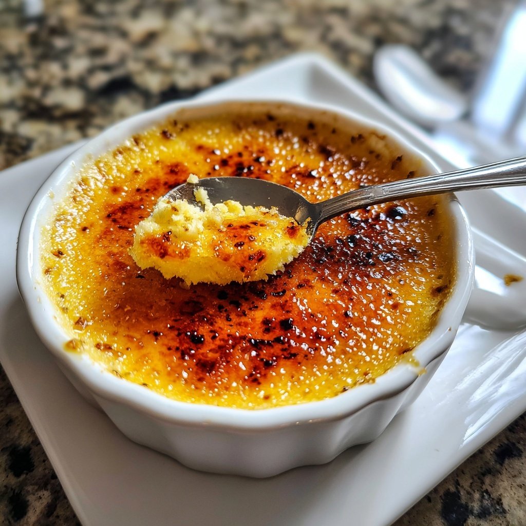 Einfache Vanille-Crème Brûlée