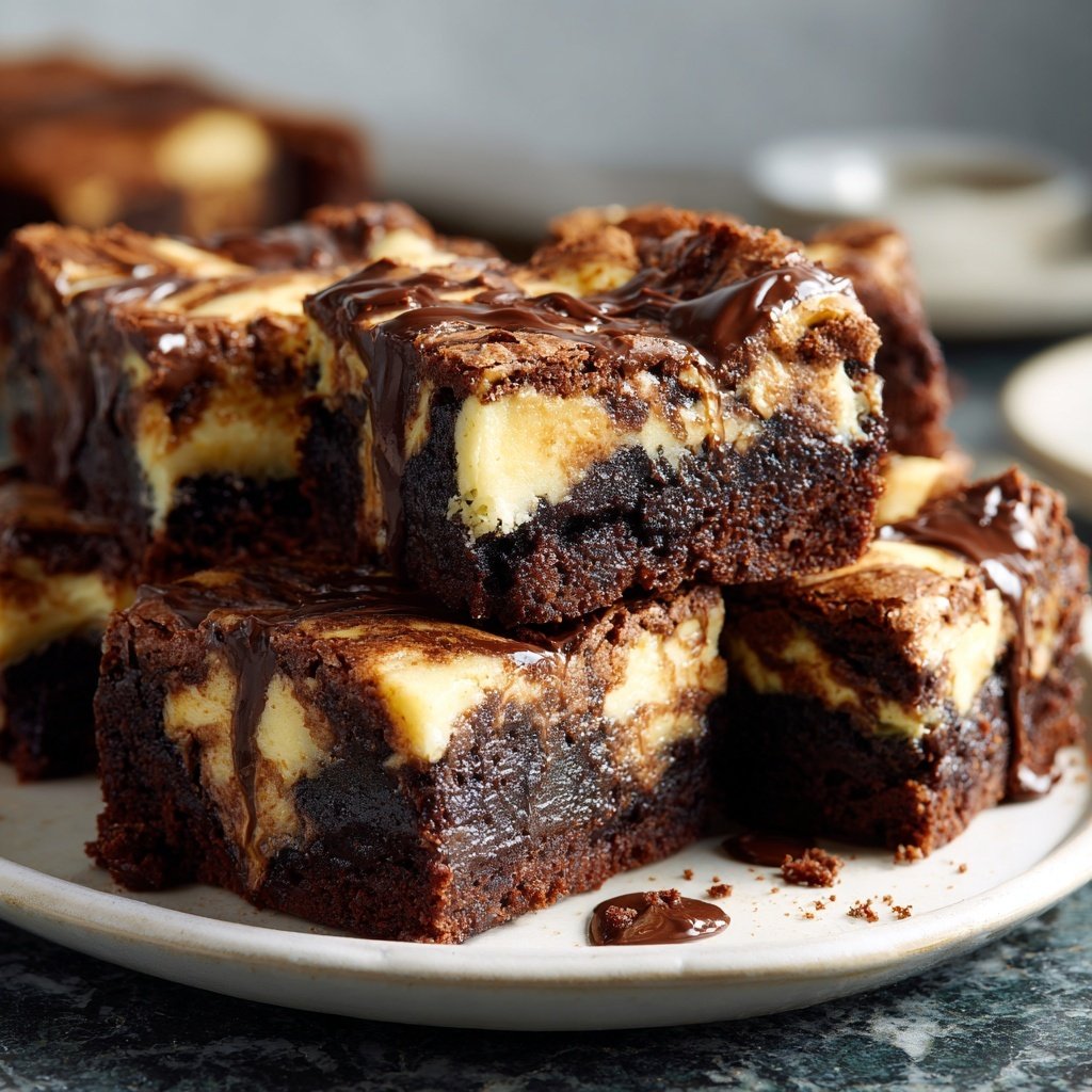 Minz Topfen Brownies