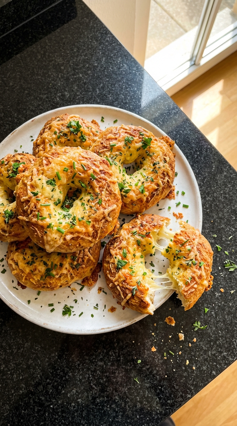 Käsige Kräuter Bagels​