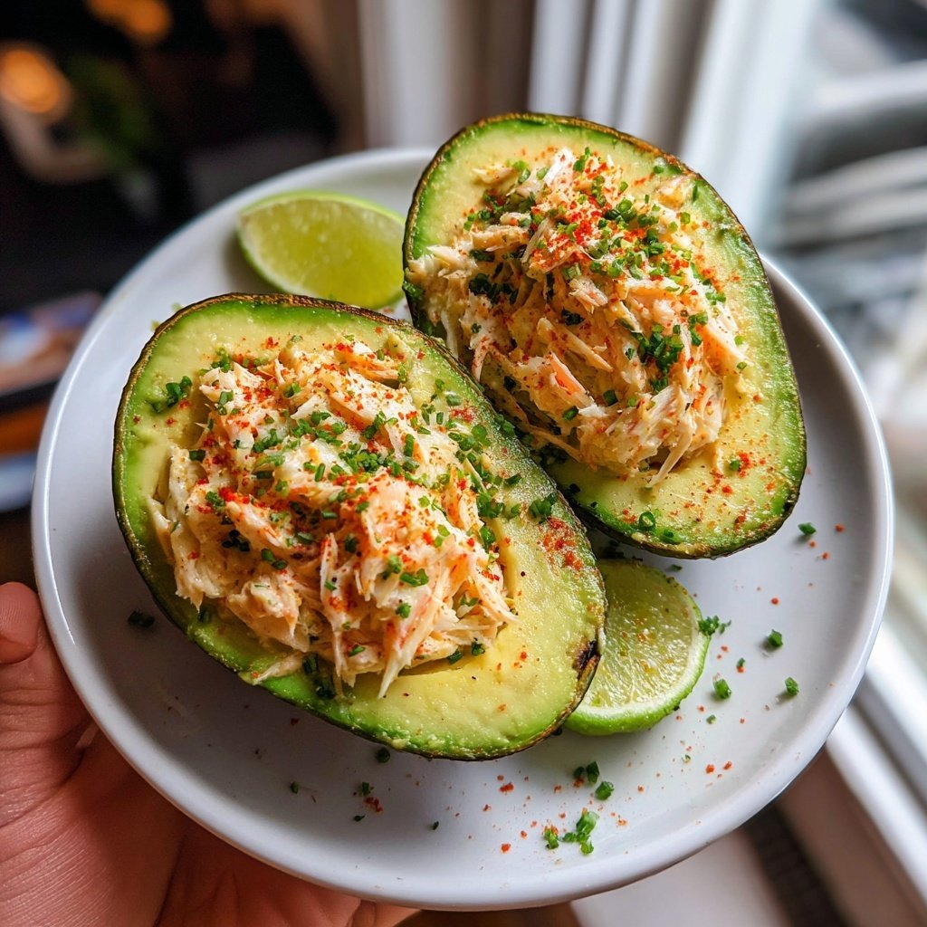 Gefüllte Avocado mit Krabben