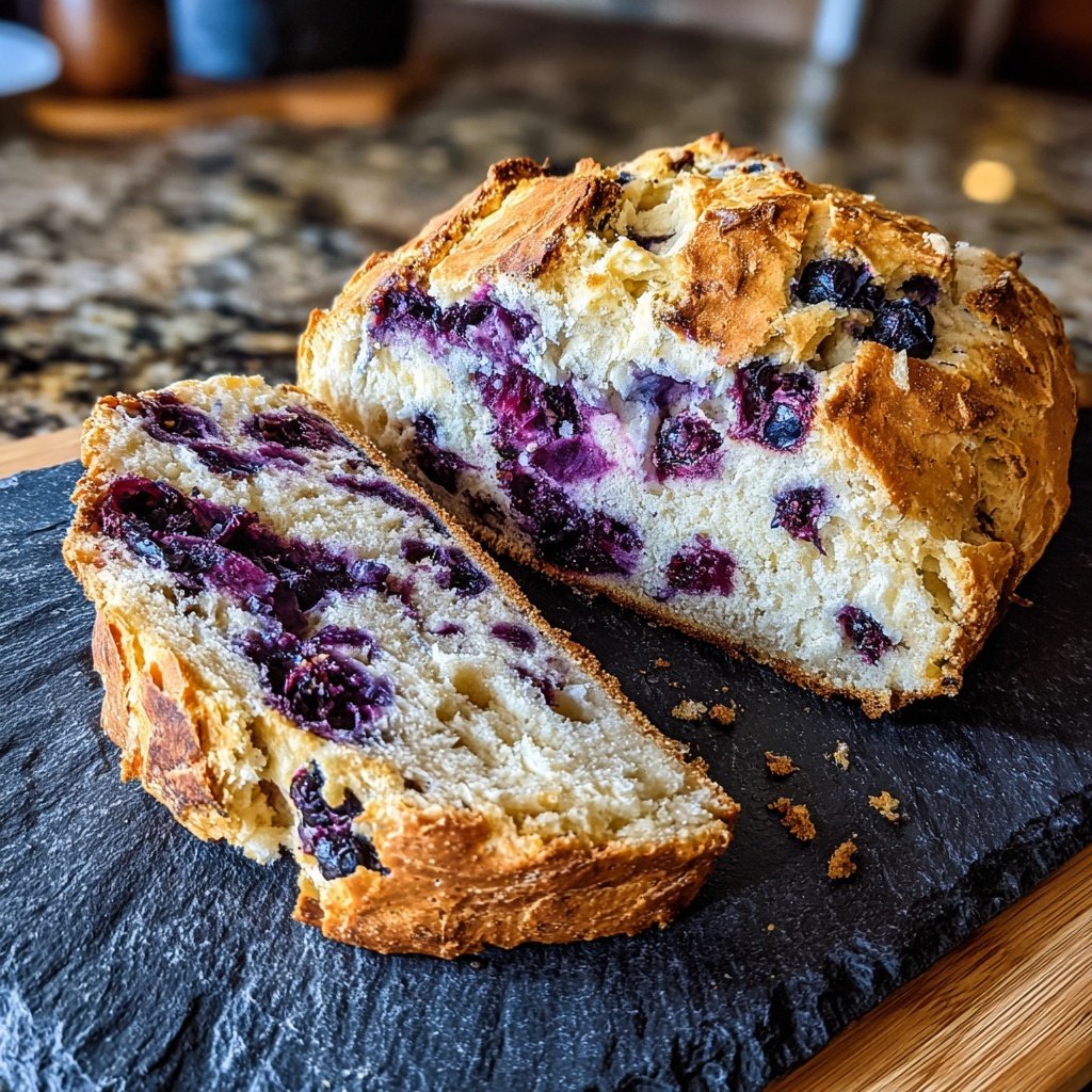 Frühlings Blaubeeren Zitrone Sauerteig Brotrezept