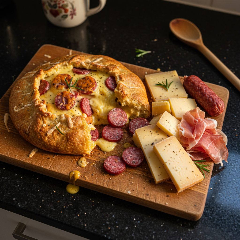 Herzhafter Käse und Wurst Genuss