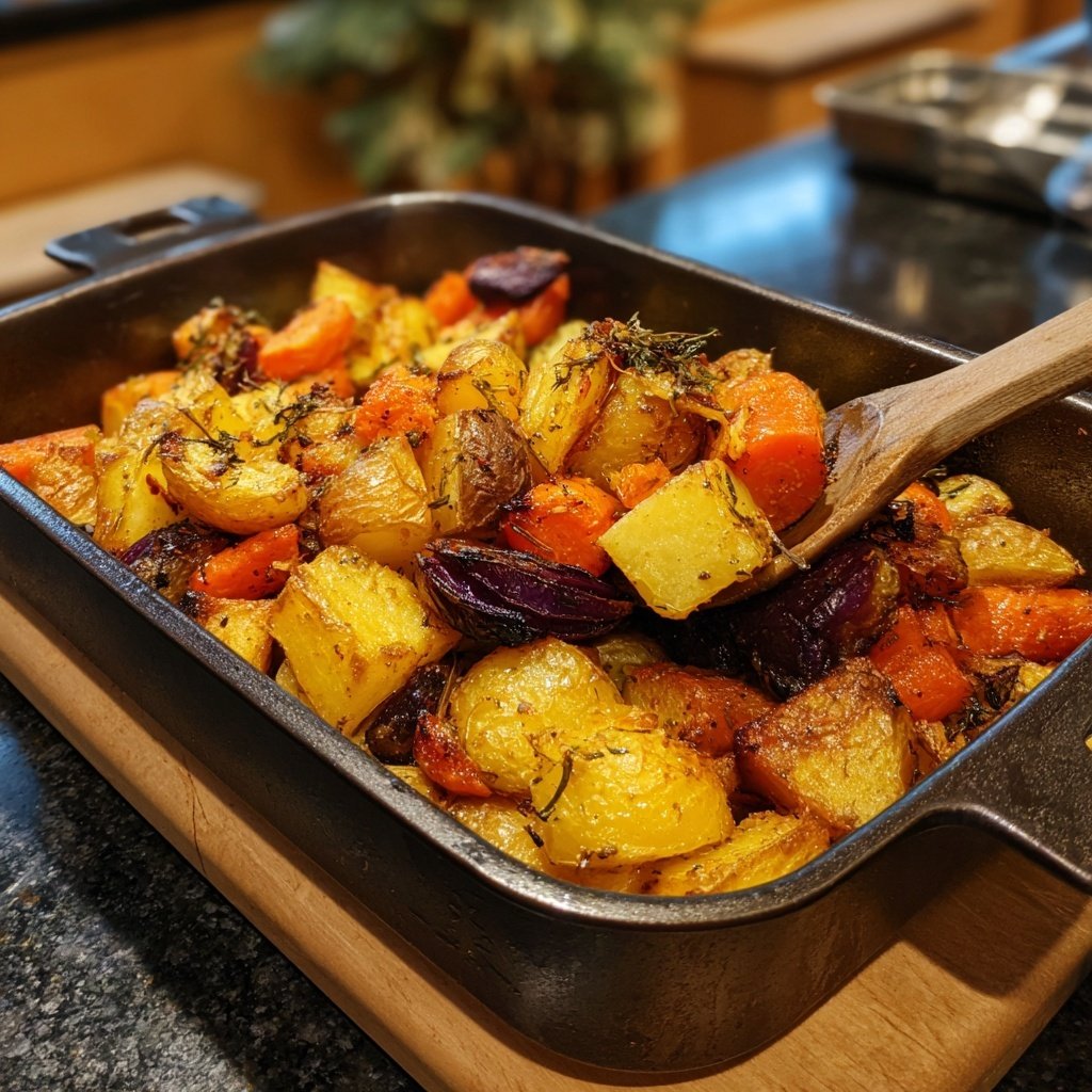 Winterliches Ofengemüse-Blech