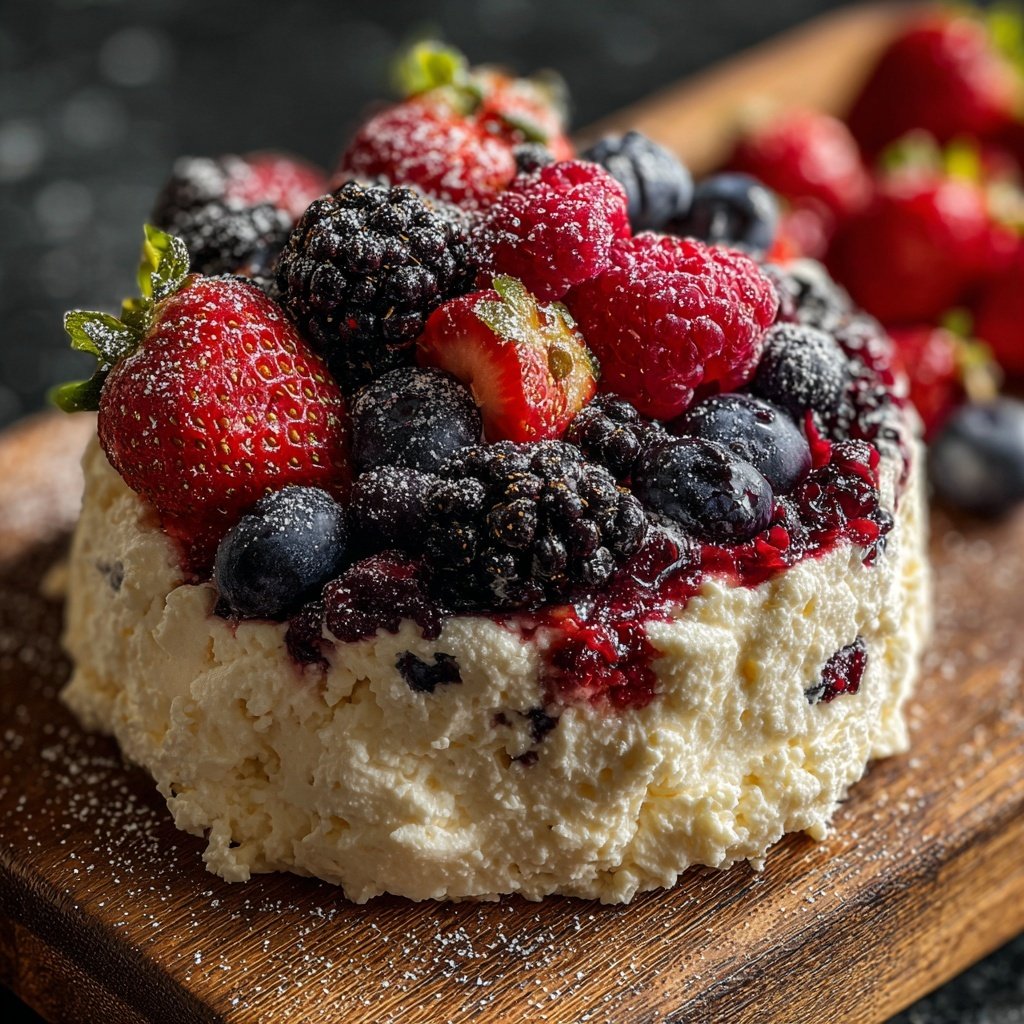 Hüttenkäse Beeren Topf