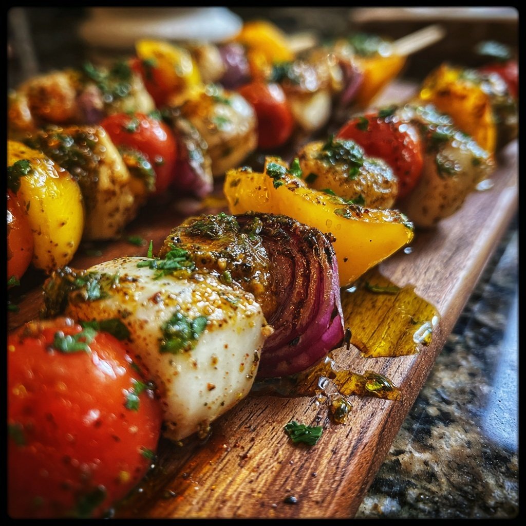 Antipasto auf einem Spieß Spieße