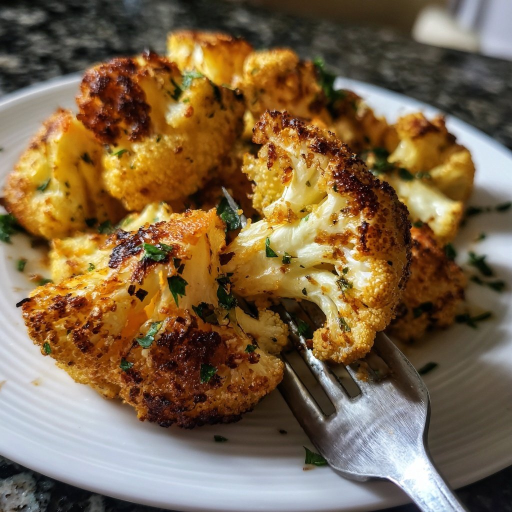 Knusprige Gebratene Blumenkohl Häppchen