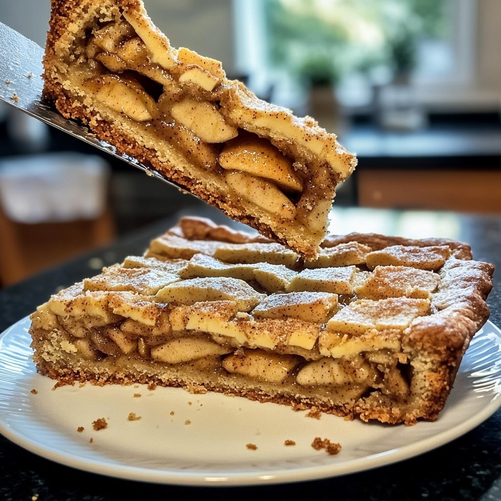 Saisonal-Festlicher Bratapfelkuchen mit Marzipan