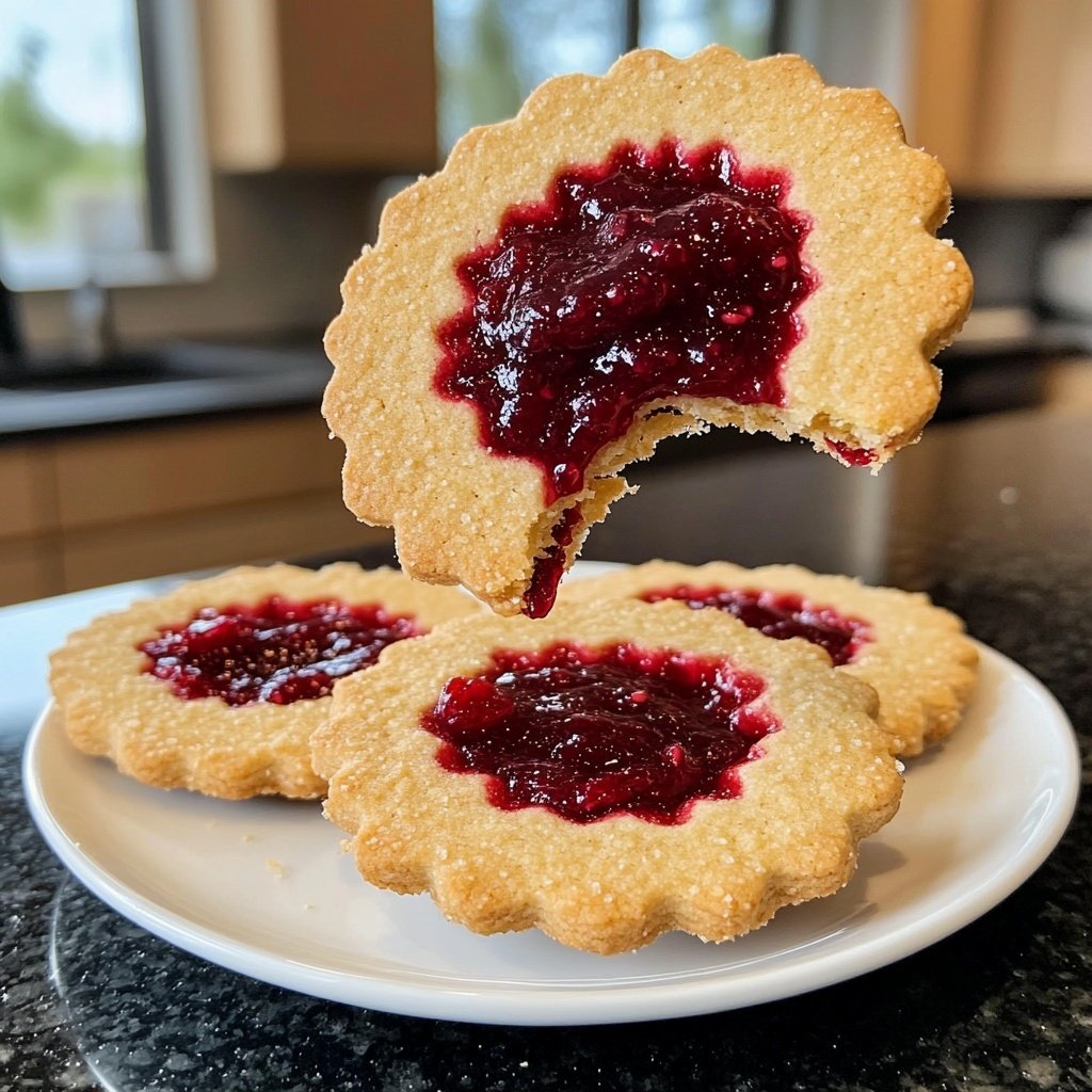 Linzer Augen mit Marmelade