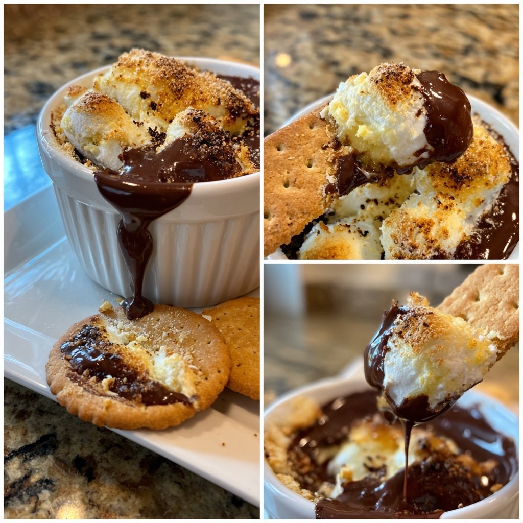S’mores Dip mit Butterkeksen