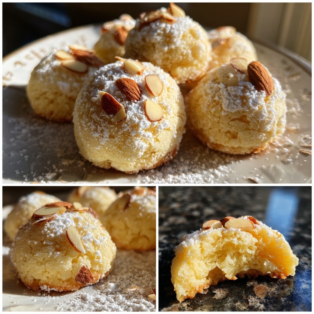 Marzipan-Plätzchen mit Mandeln und Orangenabrieb​