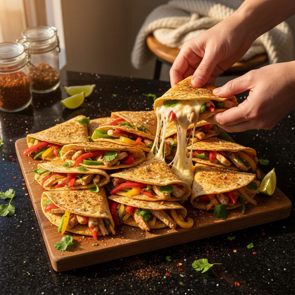 Romantische Valentinstags Fajitas